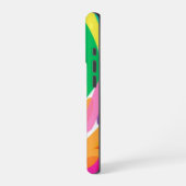 クラッシュするカラー波 iPhoneケース (左側面)