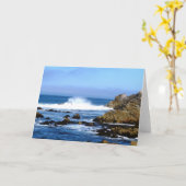 クラッシュする波 カード (黄色い花)