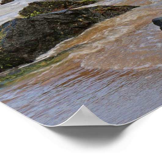 クラッシュする波 ポスター (角)