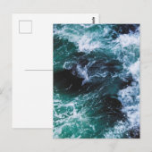 クラッシュする波(海) ポストカード (正面/裏面)