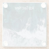 クラッシュする海波 ガラスコースター (裏面)