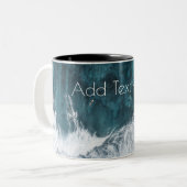 クラッシュする海波 ツートーンマグカップ (正面左)