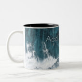 クラッシュする海波 ツートーンマグカップ (左)