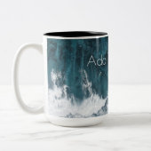 クラッシュする海波 ツートーンマグカップ (左)