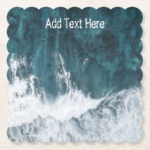 クラッシュする海波 ペーパーコースター (正面)