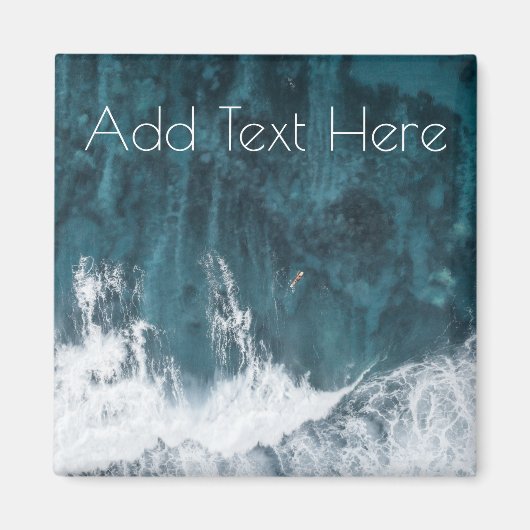 クラッシュする海波 マグネット (正面)