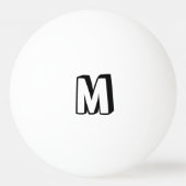 クラッシュアクションバブルレッドとイエロータイポグラフィ 卓球ボール (裏面)