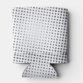 クラッシュアクションバブルレッドとイエロータイポグラフィ 缶クーラー (裏面)