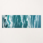 クラッシュターコイズ海波 ヨガマット (正面(横))