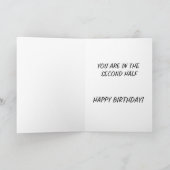 クラッシュテストおもしろいダミーフォト誕生日 カード (内部)