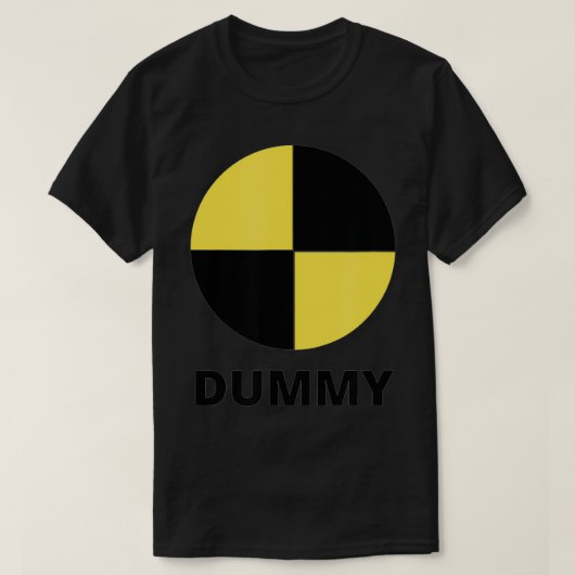 クラッシュテストダミー簡単ハロウィーンの衣装 Tシャツ (デザイン正面)