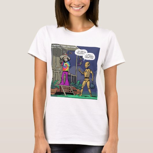 クラッシュテストヒッピー 笑える Tシャツ (正面)