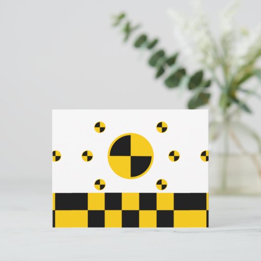 クラッシュテストマーカーはっきりしたスタイル ポストカード (スタンド正面)