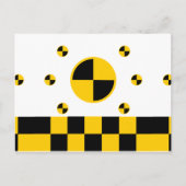 クラッシュテストマーカーはっきりしたスタイル ポストカード (正面)