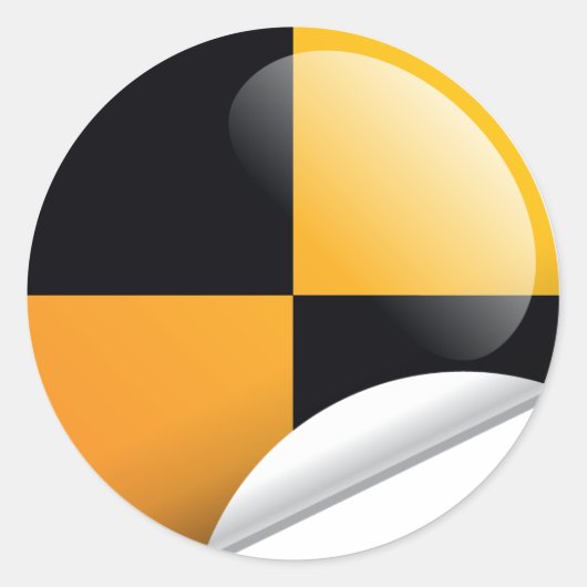 クラッシュテストマーク ラウンドシール (正面)