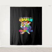 クラッシュ幼稚園ダビングユニコーン新学期 タペストリー (正面)