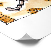 クラッシュ文字ダミーおもしろいポスター ポスター (角)