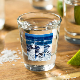 クラッシュ波の一連の画像 ショットグラス