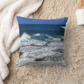 クラッシュ波オンロックス装飾用クッション クッション (ブランケット)