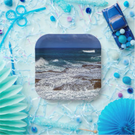 クラッシュ波オンロックズ紙プレート ペーパープレート