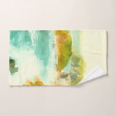 クラッシュ波水色 バスタオルセット (ハンドタオル)