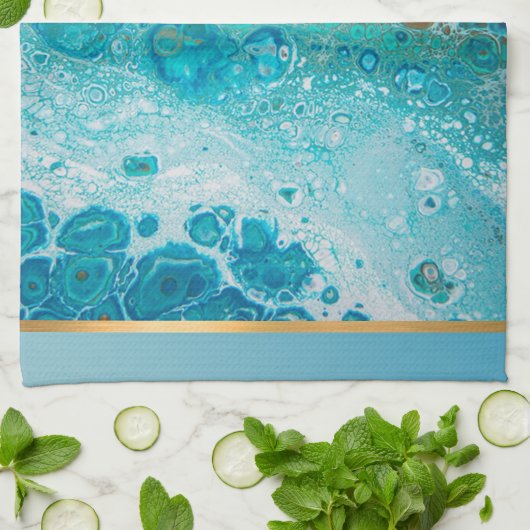 クラッシュ波 キッチンタオル (折り畳み)