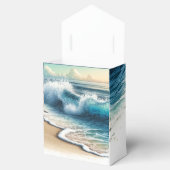 クラッシュ海波沿岸ビーチ結婚式 フェイバーボックス (オープン)