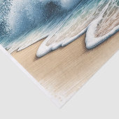 クラッシュ海波沿岸ビーチ結婚式 薄葉紙 (詳細)