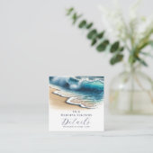 クラッシュ海波沿岸レジストリQRコード スクエア名刺 (スタンド正面)