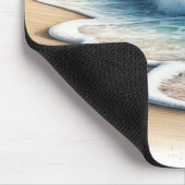 クラッシュ海波素朴沿岸ビーチ マウスパッド (コーナー)