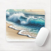 クラッシュ海波素朴沿岸ビーチ マウスパッド (マウス)