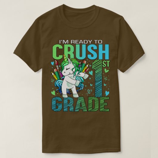 クラッシュ準備完了1年生新学期Unic Tシャツ (デザイン正面)