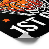 クラッシュ1年生バスケットボール新学期ボーイズキッド ポスター (角)