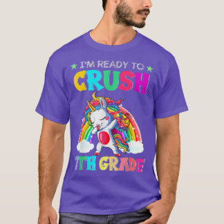クラッシュ7年生ユニコーンダービング新学期ギル Tシャツ