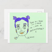 クラッシュ |はがきプリント | #overheard ポストカード (正面/裏面)