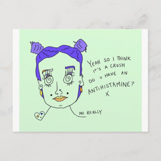 クラッシュ |はがきプリント | #overheard ポストカード (正面)