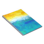 クラッシュ・ウェーブズ抽象芸術絵画・シースケープ ノートブック (右側)