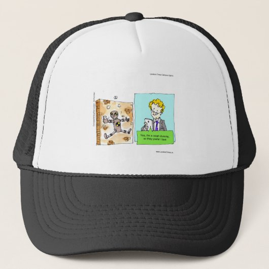 クラッシュ テキスト ダミー 楽しい キャップ (正面)
