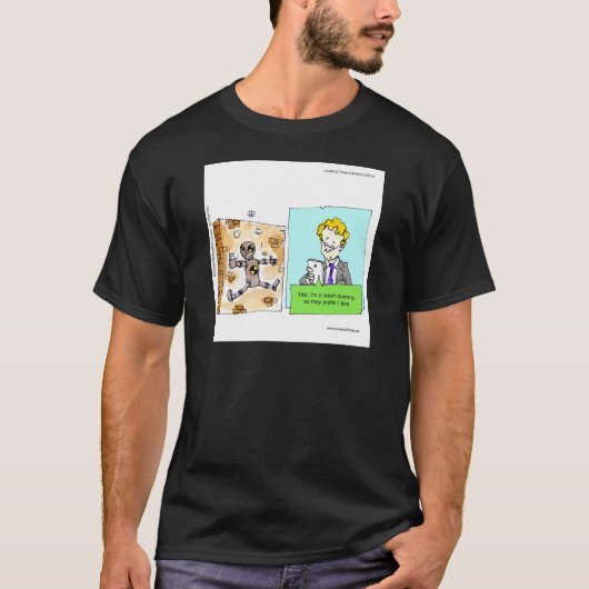 クラッシュ テキスト ダミー 楽しい Tシャツ (正面)