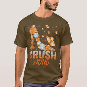 クラッシュADHD認識度ハイヒールサポートADHD Warri Tシャツ