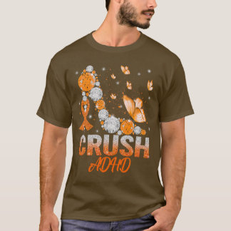 クラッシュADHD認識度ハイヒールサポートADHD Warri Tシャツ