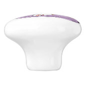 クラッシーおもしろいカリコキャットパープル セラミックノブ (側面)