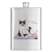 クラッシーおもしろいカリコキャットパープル フラスク (正面)