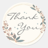 クラッシーとエレガントありがとうステッカー ラウンドシール (正面)