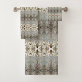 クラッシーウォーター色デザイン バスタオルセット