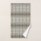 クラッシーウォーター色デザイン バスタオルセット (ハンドタオル)