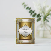 クラッシーエレガントウィートブラックオールド金ゴールド 名刺 (スタンド正面)