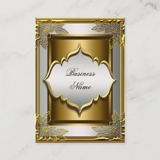 クラッシーエレガントウィートブラックオールド金ゴールド 名刺 (正面)