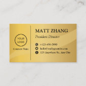 クラッシーエレガントゴールデンプロフェッショナルゴモダンンド 名刺 (正面)