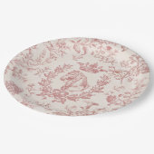 クラッシーエレガントシックバラベージュエクエストリアントワール ペーパープレート (アングル)